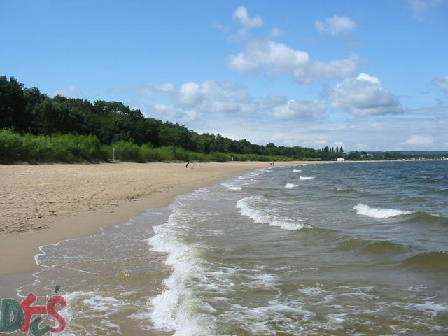 "Początek" plaży - widok na zachód