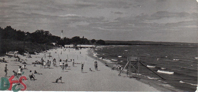 Plaża lata 60-te XX w.