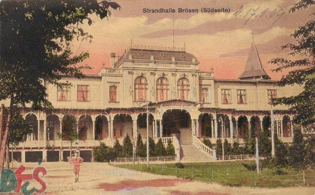 Strandhalle Brösen (Hala Brzegowa) - widok od południa