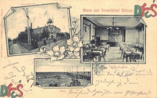 Gruss aus Strandhotel Brȍsen