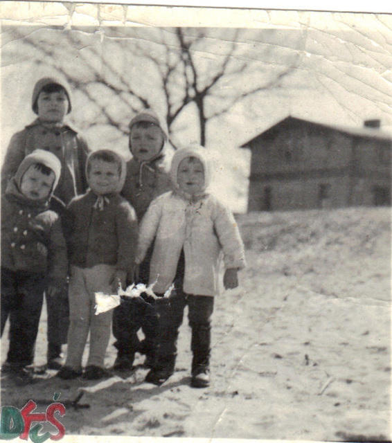 Plaża zimą - okolica ul. Północnej - lata 50-te